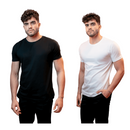Kit 2 Camisetas Básica de Algodão Egípcio