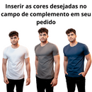 Kit 3 Camisetas Básica de Algodão Egípcio