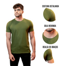 Kit 3 Camisetas Básica de Algodão Egípcio