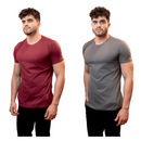 Kit 2 Camisetas Básica de Algodão Egípcio