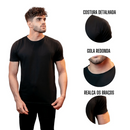 Camiseta Básica de Algodão Egípcio Cor Preto