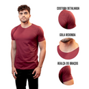 Kit 5 Camisetas Básica de Algodão Egípcio