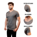 Camiseta Básica de Algodão Egípcio Cor Cinza